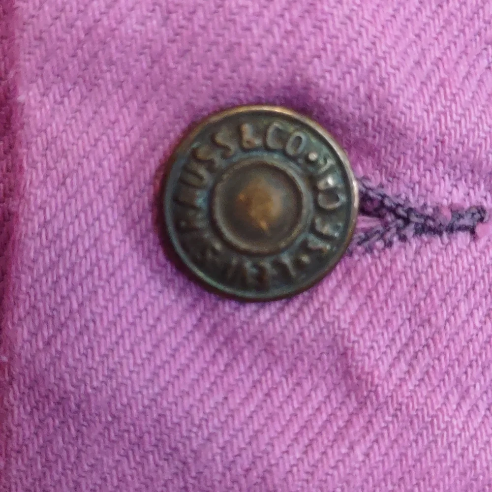 LF RP4 Levi's Eleanor Tie Dye Patched Denim Jacket One Size Pink - Picture 6 of 10